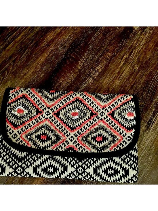 Source Unknown Handbags - Aztec sequence vintage clutch